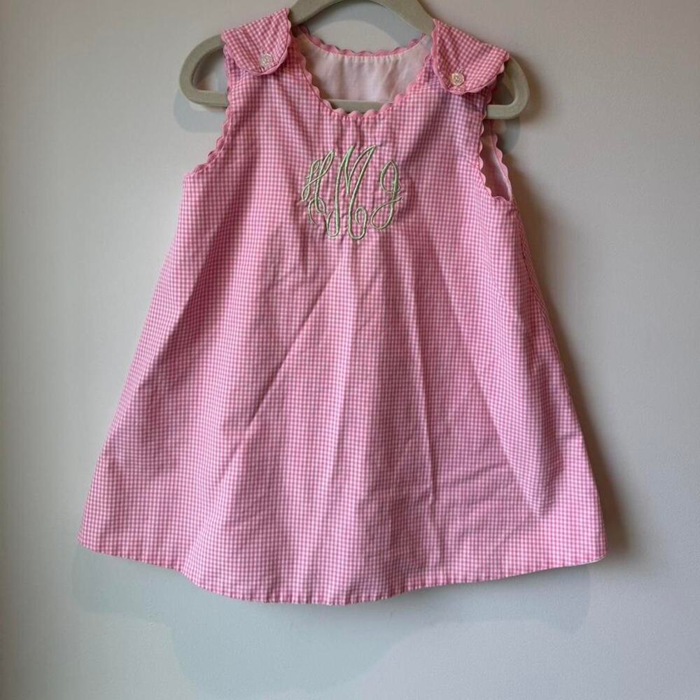 Rosalina baby pink gingham dress